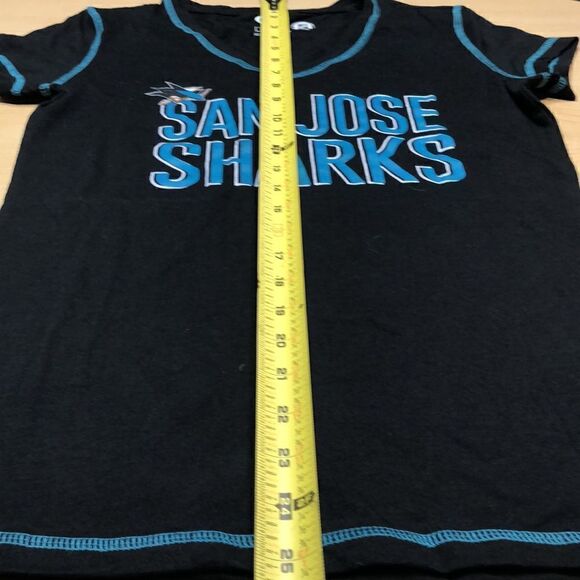 NWOT SAN JOSE SHARKS NHL SMALL BLACK - Picture 4 of 5